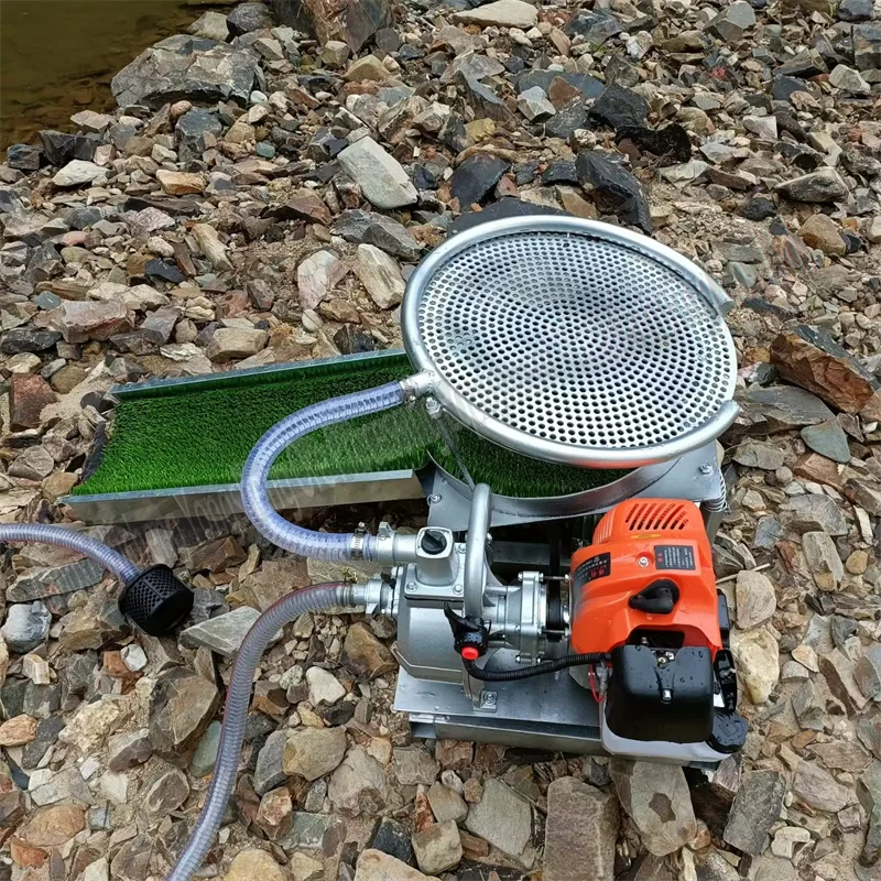 Automatic Small Scale Mini Alluvial Gold Washing Machine Hand Gold Panning Chute Machine Gold Ship Boat Dredger Vessel