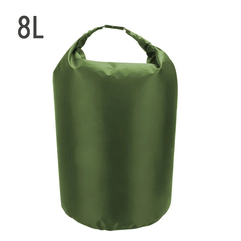 8L/25L/40L/70L/75L Waterproof Dry Bag Ultra Lightweight Airtight Bags Roll Top Drybags for Camping Kayaking Swimming Rafting