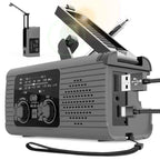Solar Radio Flashlight For Camping Portable Hand Crank Weather Radio AM/FM/NOAA Radio Crank Radios 3 Way Charging Survival Radio