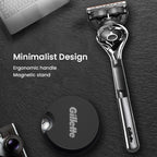 Gillette Fusion 5 ProGlide Razor Premium Edition Flex Ball Tech 5 Layers Ultra Thin Blades Shaving Machine with Mangetic Stand