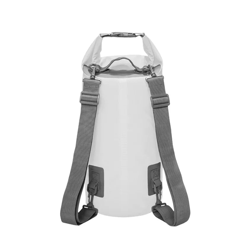 5/10/15/20/30L Waterproof Dry Bags PVC Folating Backpack For Kayaking Boating Swimming Rafting Beach Outdoor Sports Bag