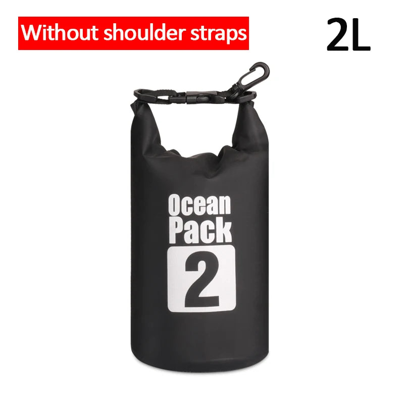 Outdoor PVC Waterproof Dry  Bag 5L 10L 20L 30L Outdoor Diving Foldable Storage Man Women Beach Swimming BaRafting Ocean Bag