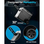 Car Fridge Portable 12 Volt Refrigerator - 53 Quart(50L) Electric Cooler with 12/24V DC&110-240V AC for Truck Van RV Camper SUV
