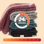 2025 New Winter Warm Women Socks Wool Male Men Socks Super Thicker Solid Socks Merino Wool Socks Against Cold Snow Terry Socks