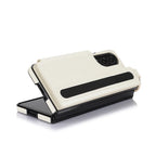 Ring Bucket Wallet Phone Case For Samsung Galaxy Z Fold7 Z Fold 6 5 7 4 3 Leather Case Kickstand Pen Cash Card Slots Phone Cover