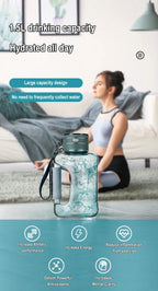 1.5L Portable Hydrogen Water Bottle Hydrogen-Rich Water Container Gym Sports Fitness Hydrogen-Rich Sports Bottle Water Kettle