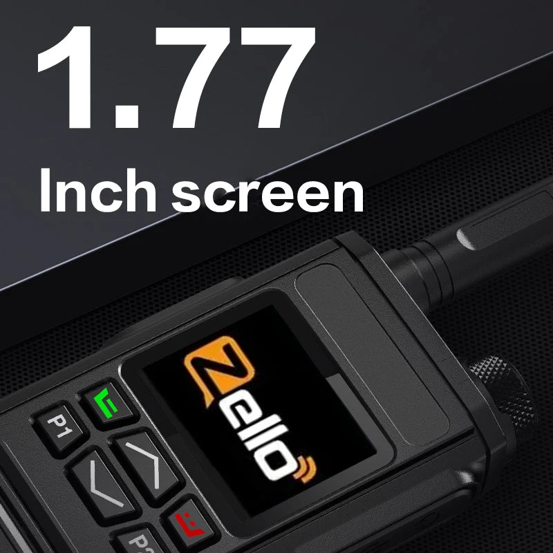 Zello 4G LTE&WiFi POC walkie Talkie - Bluetooth Connection, Long Battery Life, Fast Charging, Essential for Professional Outdoor