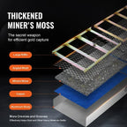 VEVOR 50 Inch Folding Sluice Box Gold Panning Kit, 23pc Gold Prospecting Equipment Kit with Gold Pan, Classifier Screen, Separat