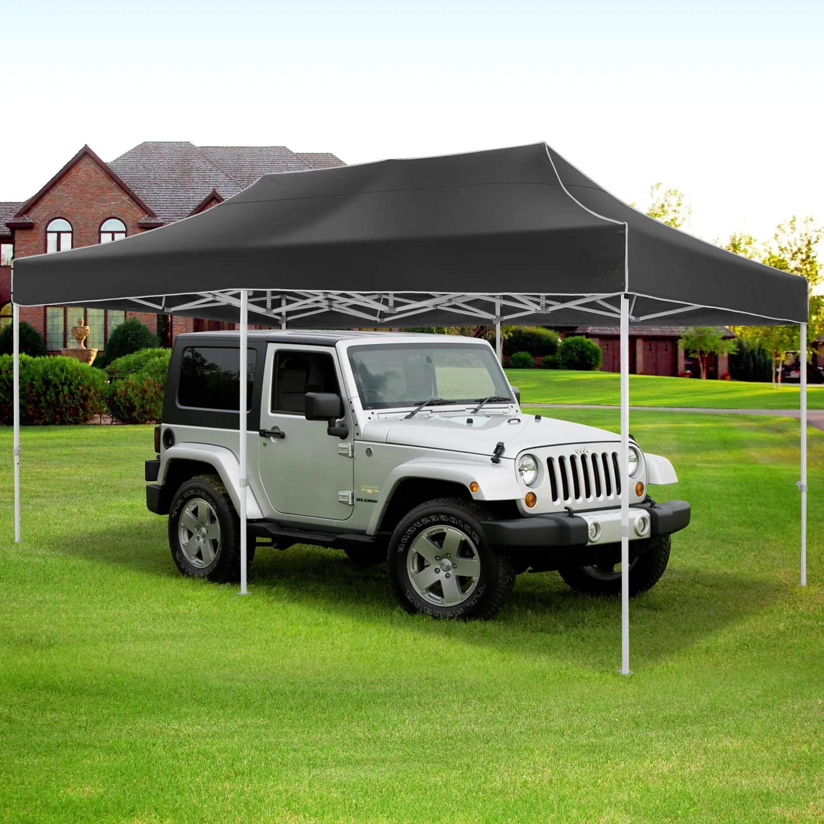 10x20 Heavy Duty Pop Up Canopy Tent for Parties Event Wedding Commercial Instant Canopy with Roller Bag, Party Tent Waterproof