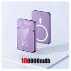 100000mAh Xiaomi Portable Magnetic Wireless Charging Mobile Power Support 22.5W Two-Way Fast Charging