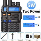 1/2PCS Baofeng UV 5R 5W 8W Walkie Talkie Ham CB Radio Long Range Dual Band VHF UHF FM Transceiver Two Way Radio UV5R K5 Plus