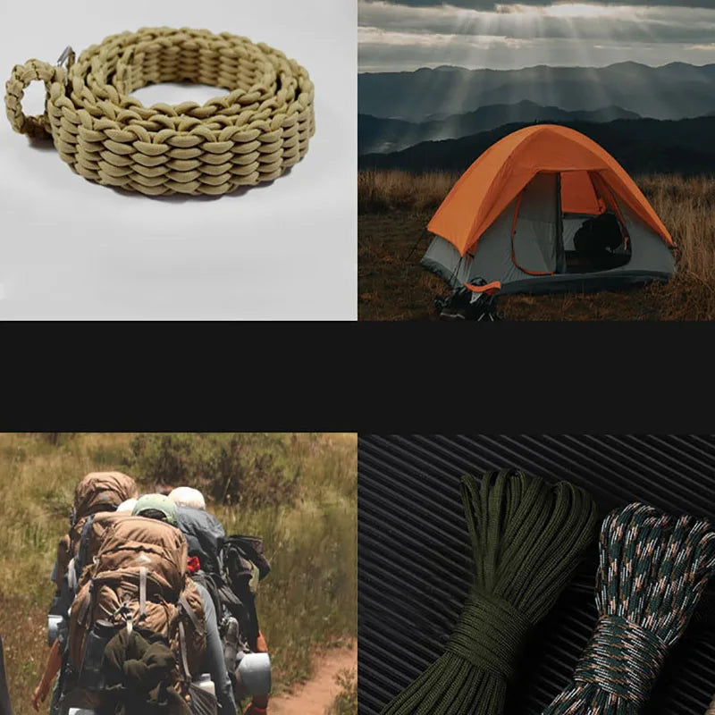 50m 650 Paracord 9 Strand 4mm Tactical Parachute Cord Camping Accessories DIY Weaving Rope Outdoor Survival Equipment