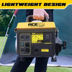 XMSJ.1200W Gas Powered Generator for Home Use Camping Ultralight, EPA & CARB Compliant, Small Portable