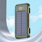 80000mAh Large Capacity Portable Outdoor Solar Mobile Power 4 in 1 Built in Cables LED Digital Display For iPhone Samsung Xiaomi