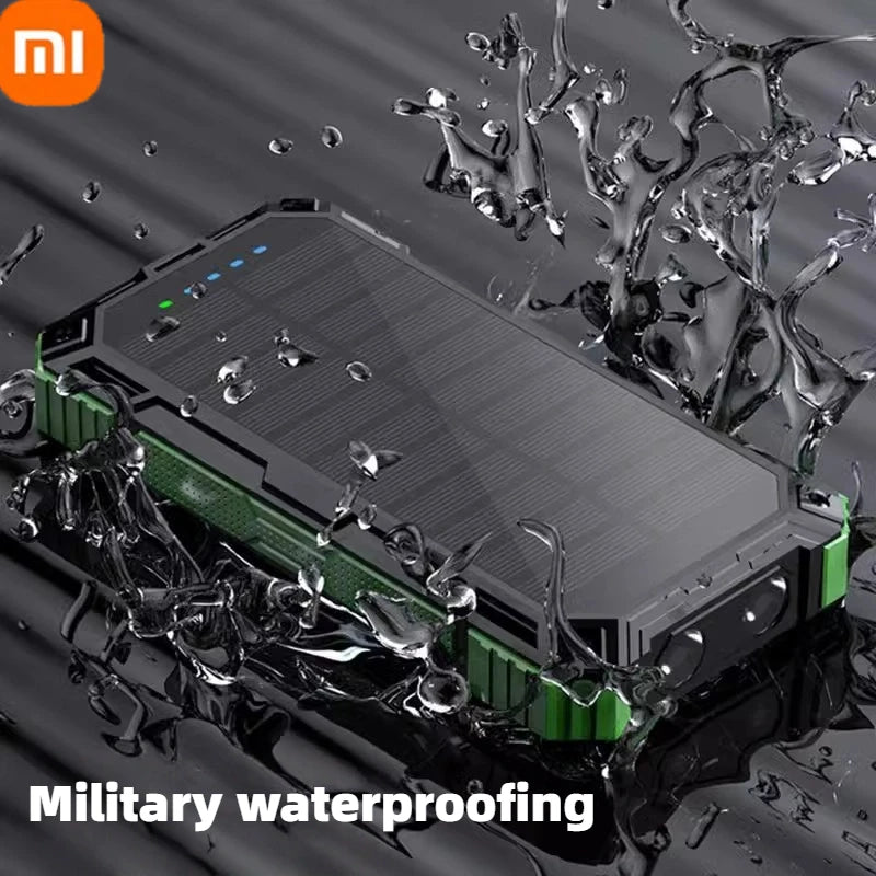 XIAOMI Solar Power Bank Wireless 200000mAh Large Capacity Fast Charging External Battery Outdoor Survival Emergency Equipment
