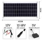 1000W Solar Panel 12V Solar Cell With 60A 100A Controller Solar Charge for Phone RV Car MP3 PAD Charger Outdoor Battery Supply