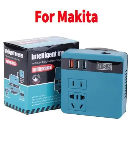 120W Lithium Battery Inverter DC 18V-21V To AC 220V for Makita Smart Transformer Outdoor Work Inverter