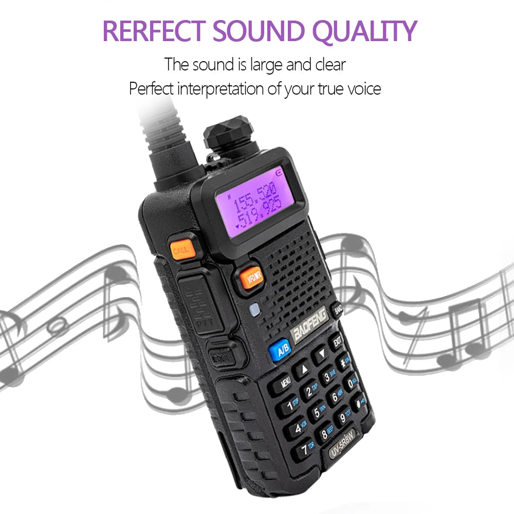 1/2PCS Baofeng UV 5R 5W 8W Walkie Talkie Ham CB Radio Long Range Dual Band VHF UHF FM Transceiver Two Way Radio UV5R K5 Plus