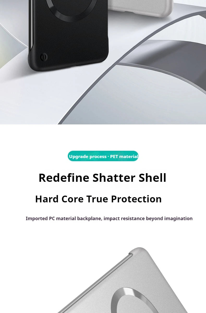 Thin Metallic Paint PC For Magsafe Magnetic Case For Samsung Galaxy S25Ultra S25 S24 S23 S22 Plus Ultra Borderless Cooling Cover