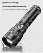 New upgrade GT61 High Power Led Flashlights Super Bright Spotlight Tactical flashlight Zoomable Outdoor Emergency Camping Torch