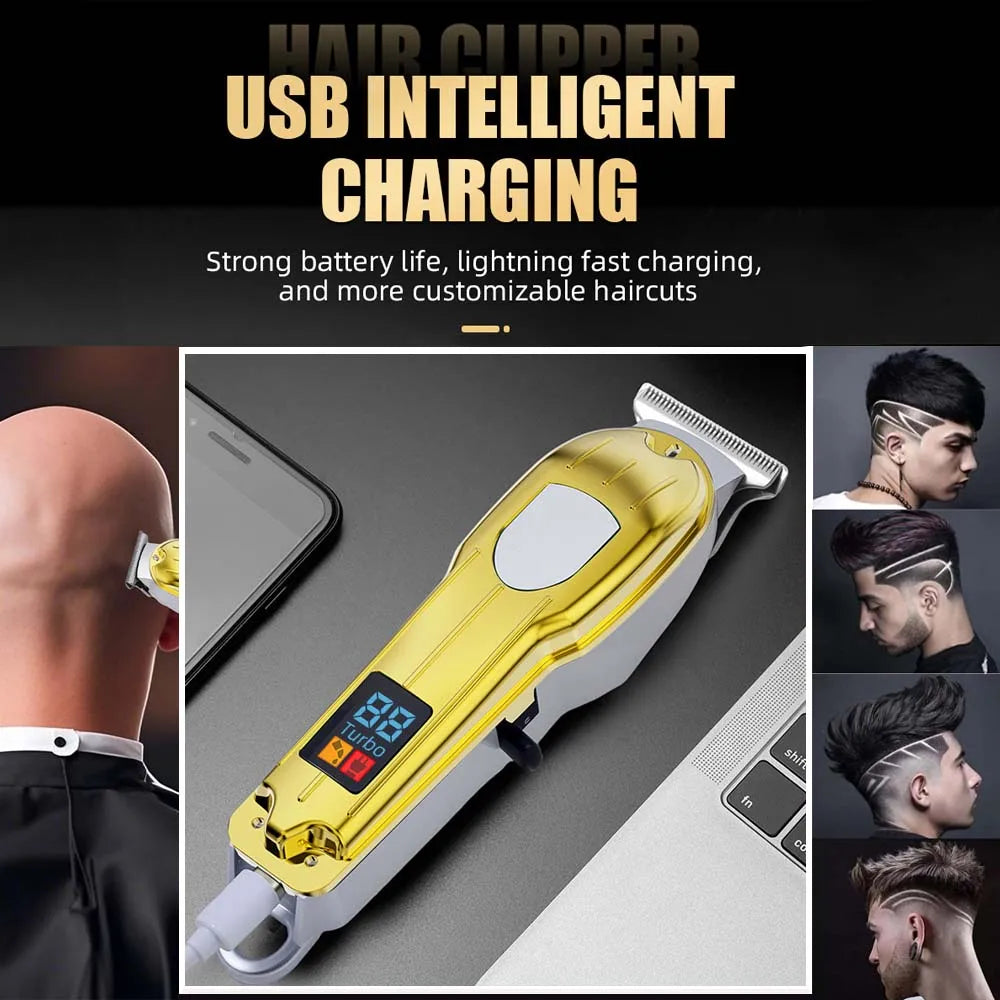 Hair Clippers for Men Professional, Barber Clippers and Trimmers Set, Cordless Hair Clippers for Hair Cutting Kit