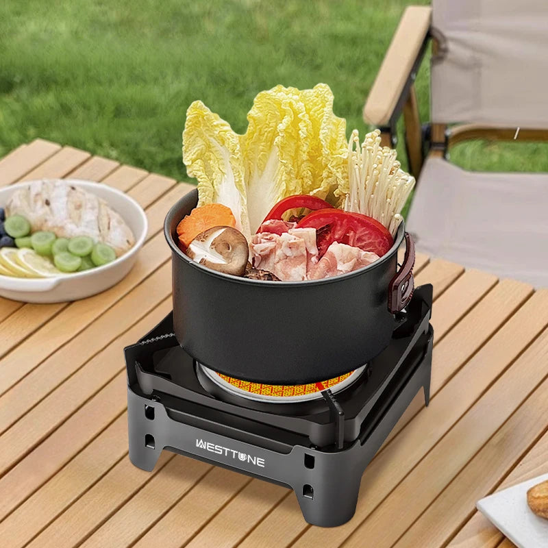 WESTTUNE Outdoor Infrared Combustion Stove Portable Cooking Burner 3600W Gas Stove with Electronic Ignition for Camping Picnic