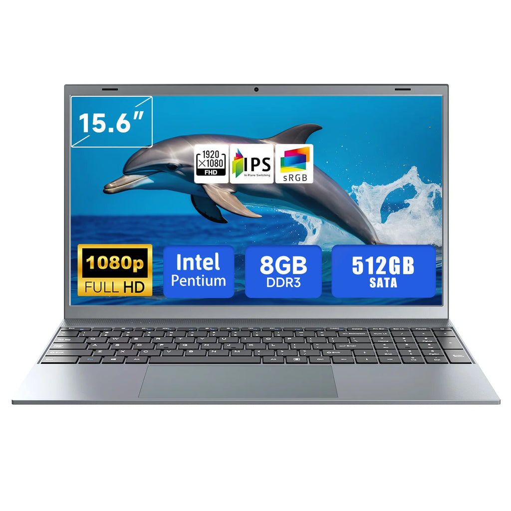 15.6 Inch Laptop J3710 8GB RAM 256GB SSD Windows 11  For Students And Business