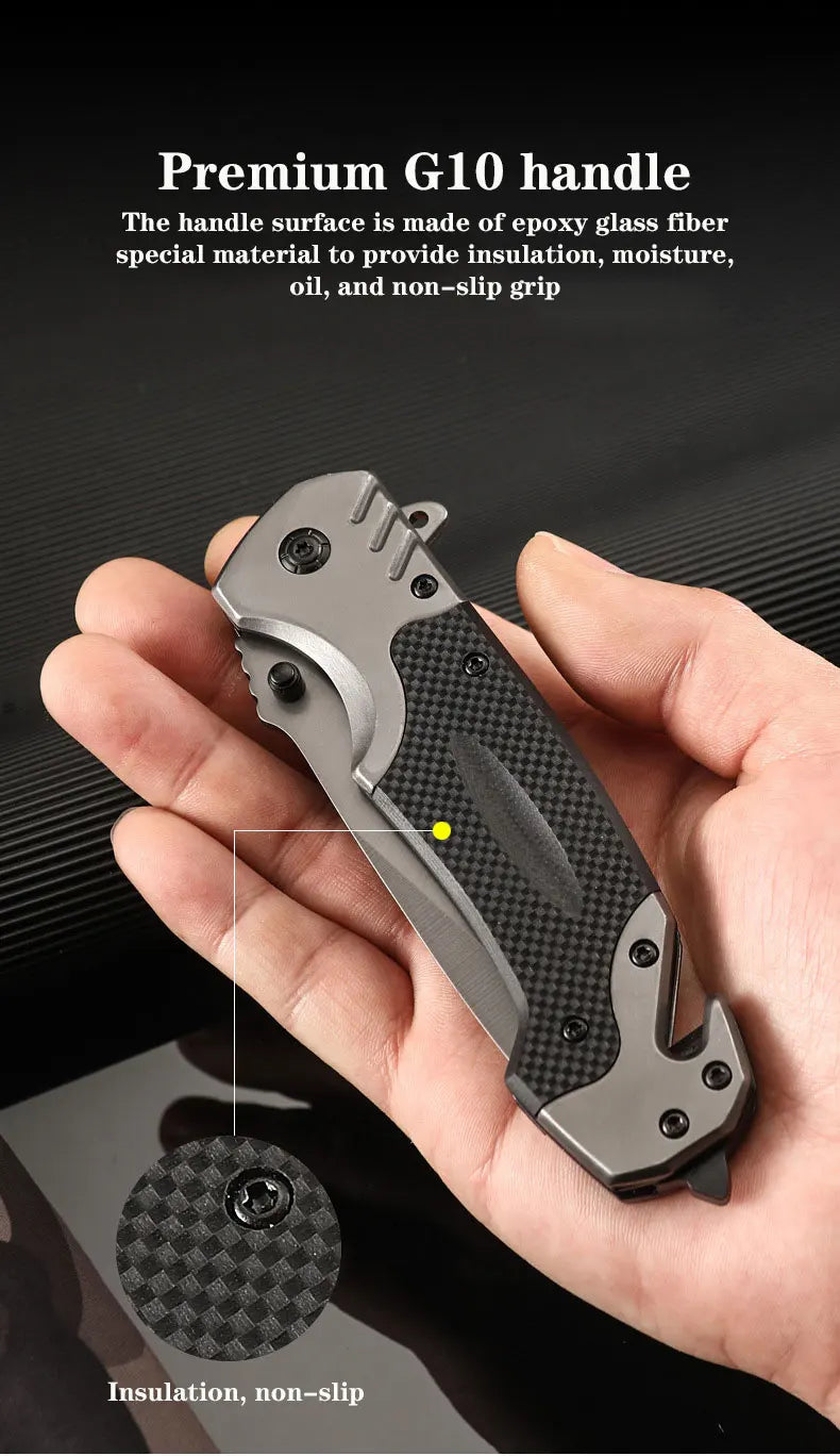 Camping Pocket Knife Outdoor Multifunctional Folding Knife Tactical Defense Knife Outdoor Survival Camping Sharp Knives