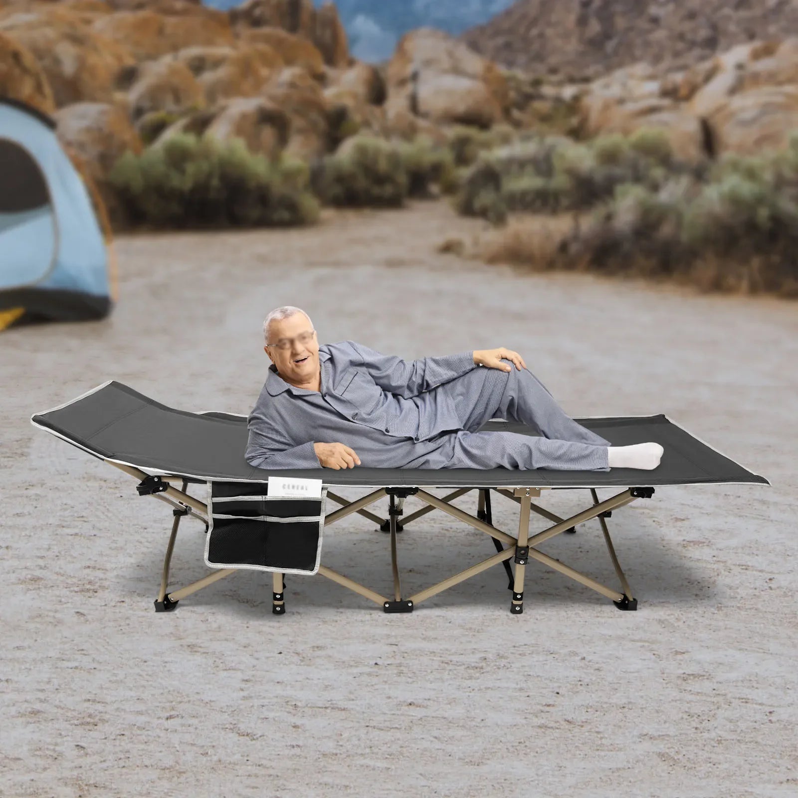 Camping Cot for Adults, Folding Sleeping Cots for Camping & Hunting, Travel Tent Cots