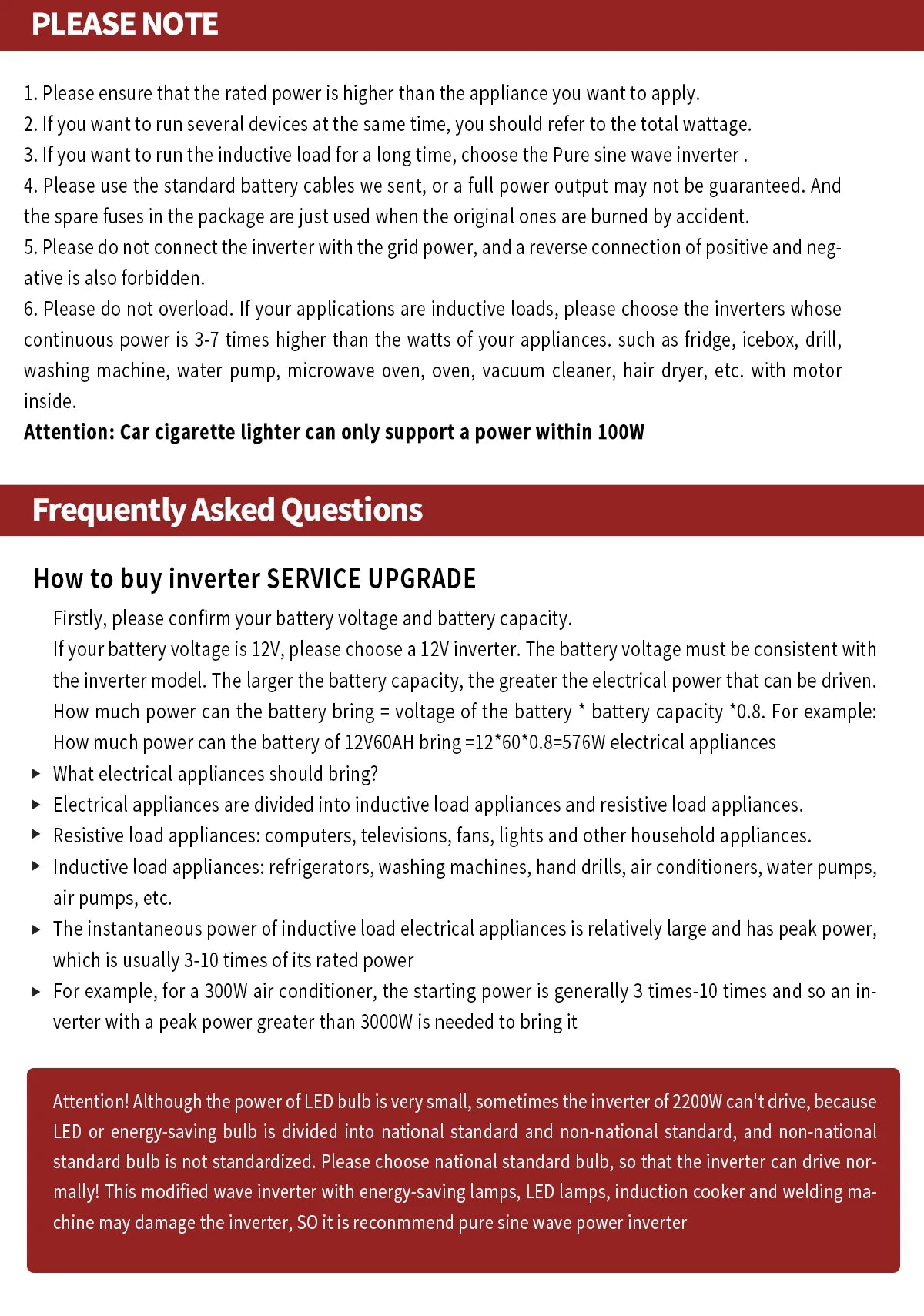 Pure sine wave inverter American socket 3500 w / 4500 w / 5000 w / 6000 w / 7000 w / 8000 w household portable digital display i