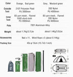 Naturehike Cloud Up 2 Person Camping Tent Waterproof Ultralight 3-4 Season Tent Outdoor Hiking Backpacking Shelter Tents