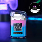 Rechargeable USB Electronic Lighter, Windproof Flameless LED Smart Dual Arc Portable Outdoor Survival Cigarette Lighters  Gifts