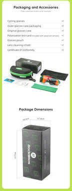 ROCKBROS Sunglasses Kids Girls Boys Polarized/Photochromic Goggles Children Glasses UV Protection Eyeglasses Eyewear