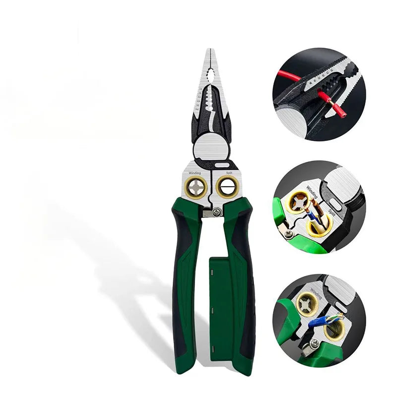 8-in-1 Electrical Stripping Pliers Precision Electrician Pliers Professional Electrician Maintenance Tools Convenient Efficient