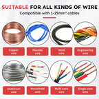 Multifunctional Wire Stripper Electrician Pliers 8-in-1 Stainless Steel Needle-nose Pliers with Electrical Measurement Hand Tool