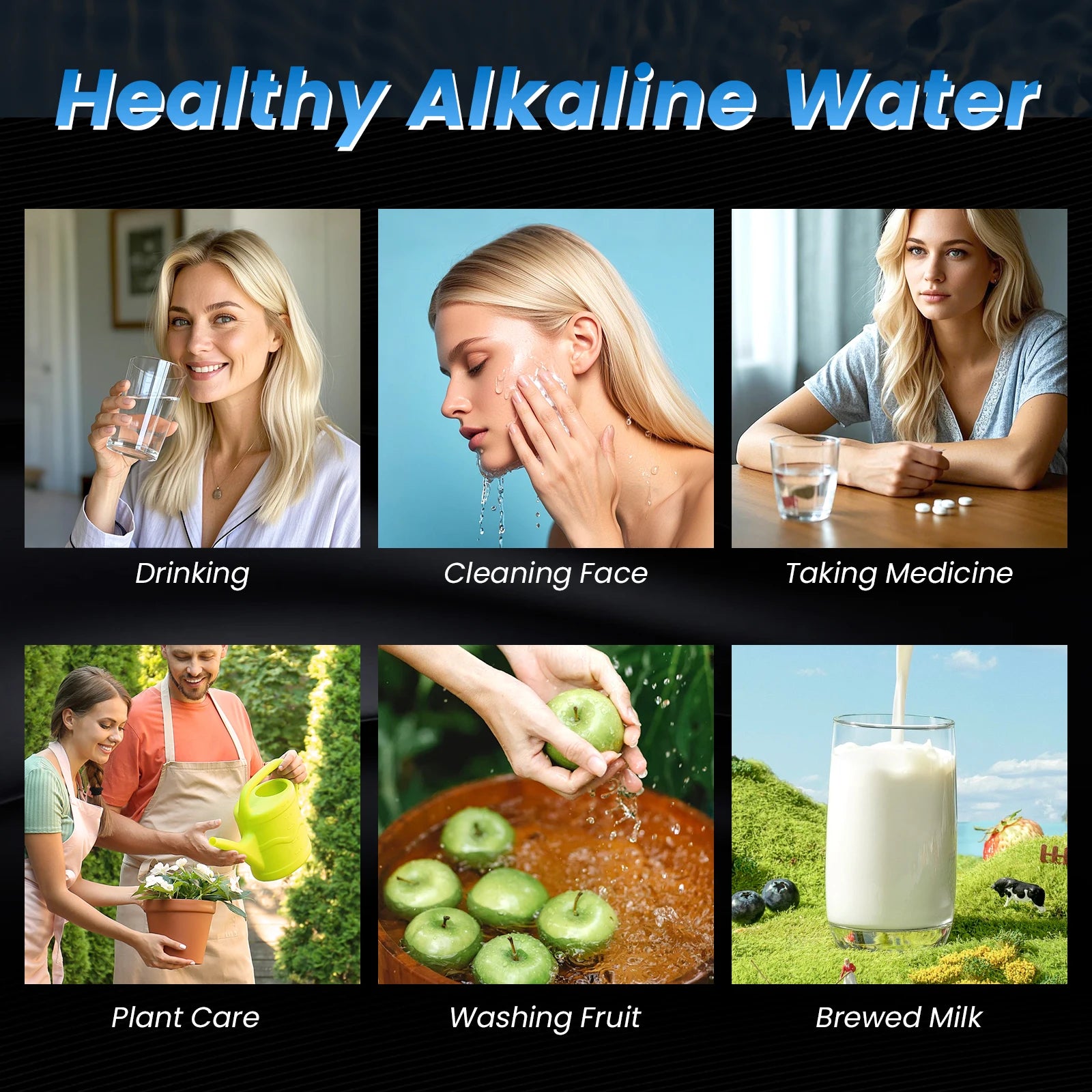 CAWOLO Alkaline Water Ionizer Machine PH Water Device Alkaline Water Dispenser 11 Plates Platinum Coating Alkaline Water Ioniser
