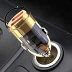 Fast Charging Car Charger 100W USB Fast Car Charger 2 Port Portable Overvoltage Protection Flash Charging Charger Car SUVs