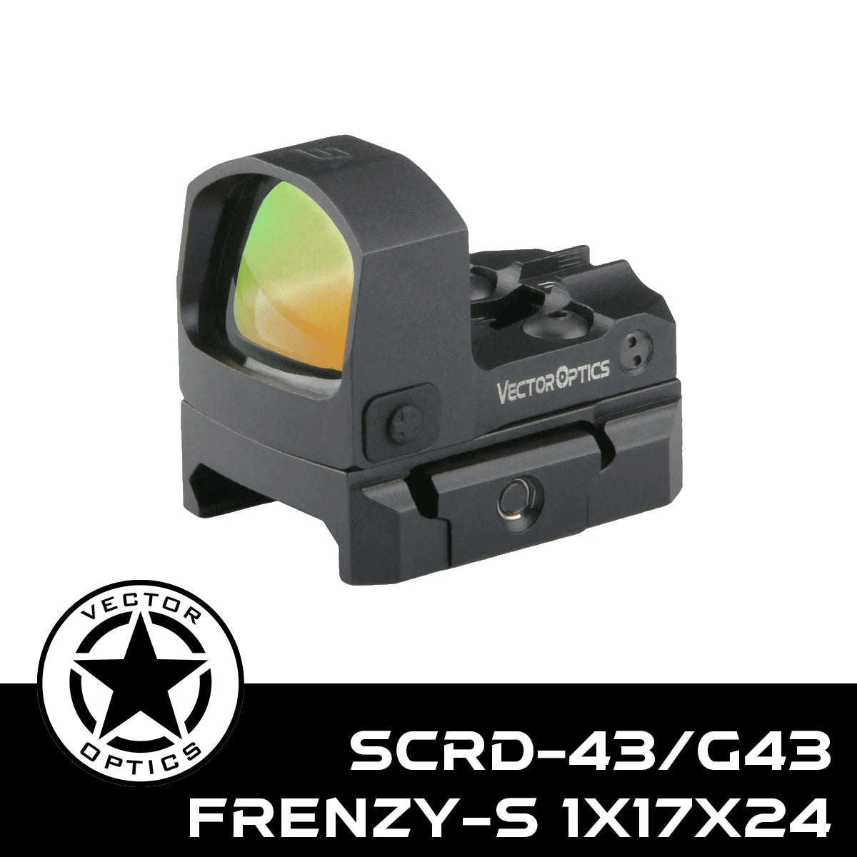 Vector Optics Frenzy-S 1x17x24 Red Dot Sight With RMSc Footprint,Motion Sensor,Lightest Weight For Glock 17 19 Taurus Pistol
