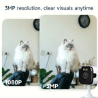 2PCS Window Camera - Replaces Outdoor Cameras | 2.4/5GHz Wi-Fi | 3MP Resolution | Full-Color Night Vision Through Window |