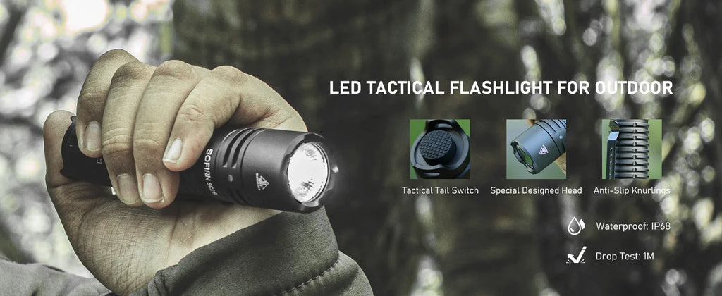 Sofirn SC28 Powerful Light Tactical XHP50B HD Rechargeable Flashlight 2800 Lumens Lantern EDC Torch IPX8 for Hunting Fishing