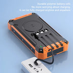 XIAOMI Solar Power Bank Wireless 200000mAh Large Capacity Fast Charging External Battery Outdoor Survival Emergency Equipment