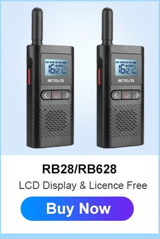 RETEVIS RT622 Walkie Talkie Mini 2 pcs PMR 446 Portable Two-way Radio ht PTT Walkie-talkies Communication Radio for Restaurant