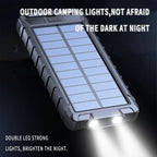 Xiaomi 50000mAh Large Capacity Solar Power Bank Outdoor Compass Waterproof External Battery Flashlight For iPhone Samsung