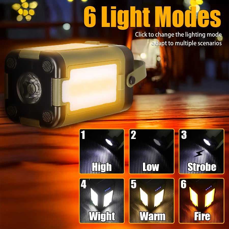 Solar Rechargeable LED Camping Lamp 4 Leaf Foldable Tent Lamp Warm Fire Atmosphere Lamp Outdoor Emergency Lighting Torch Lantern