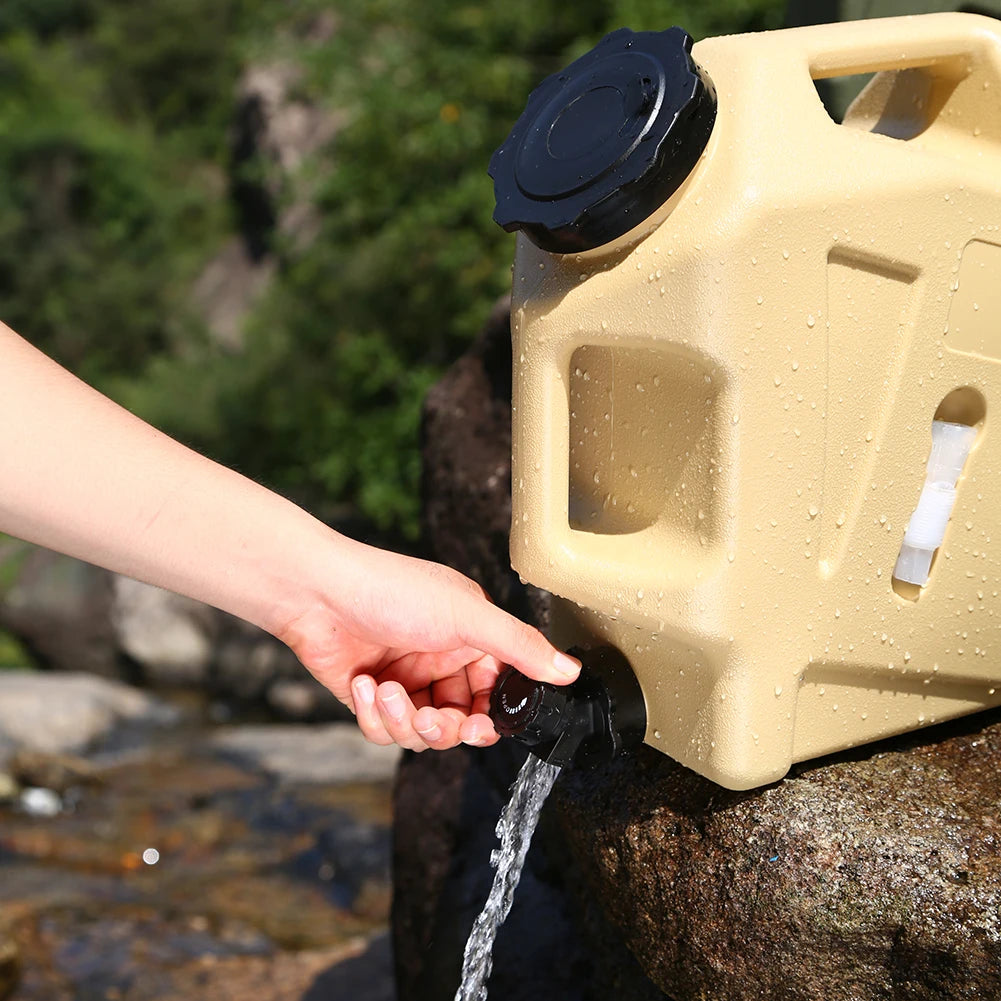 12L Water Storage Container No Leakage Water Storage Carrier Portable Large Capacity Outdoor Hiking Accessories