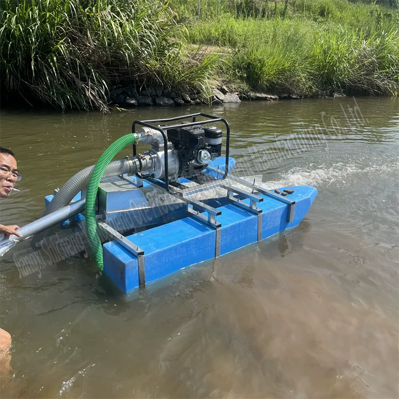 Automatic Small Scale Mini Alluvial Gold Washing Machine Hand Gold Panning Chute Machine Gold Ship Boat Dredger Vessel