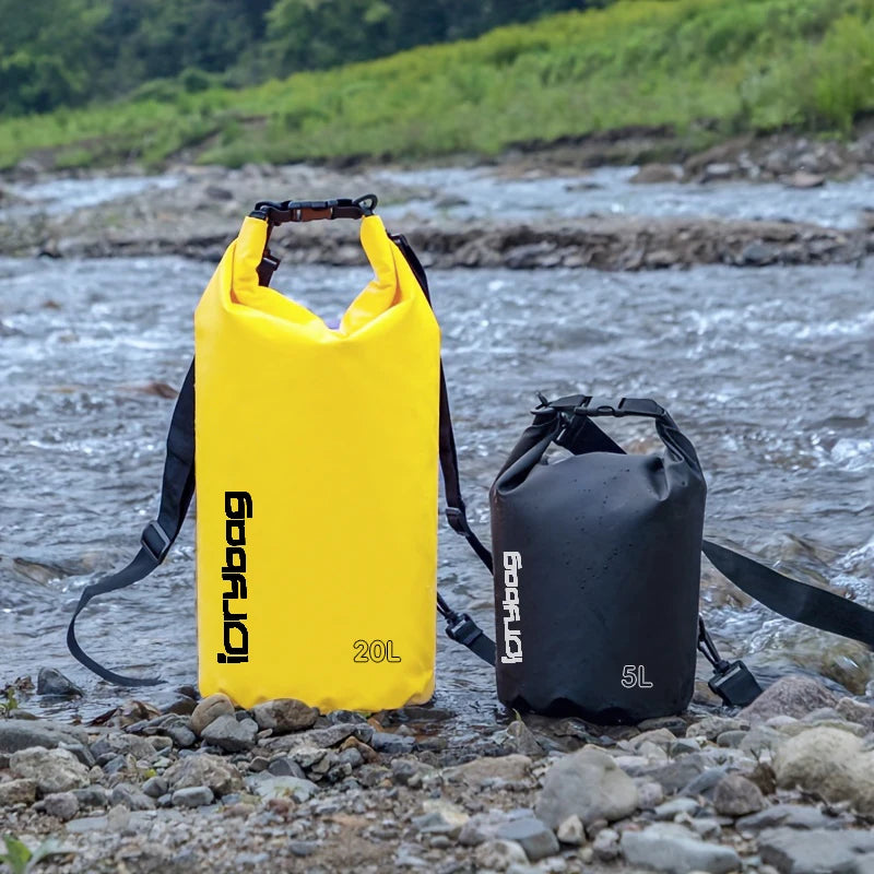 Idrybag Dry Bag Waterproof Bag for Women Men 2/5/10/15/20L Swimming Rafting Kayaking River Trekking Waterproof Dry Bag Backpack