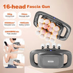 16-Head Fascia Gun High-Frequency Vibration Body Massage Gun Waist and Back  Massager Neck Shoulder Massager Muscle masajeador