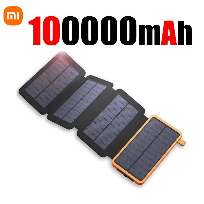 Xiaomi Solar Power Bank 20000mAh with 4 Solar Panel Wireless Charger Powerbank for iPhone 15 Huawei Xiaomi Samsung Poverbank Hot