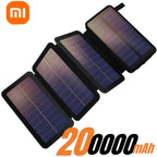 Xiaomi 200000mAH Solar Power Bank Folding Solar Panels 5V 2A USB Output Portable Outdoor Camping Sun Power For IPhone Android
